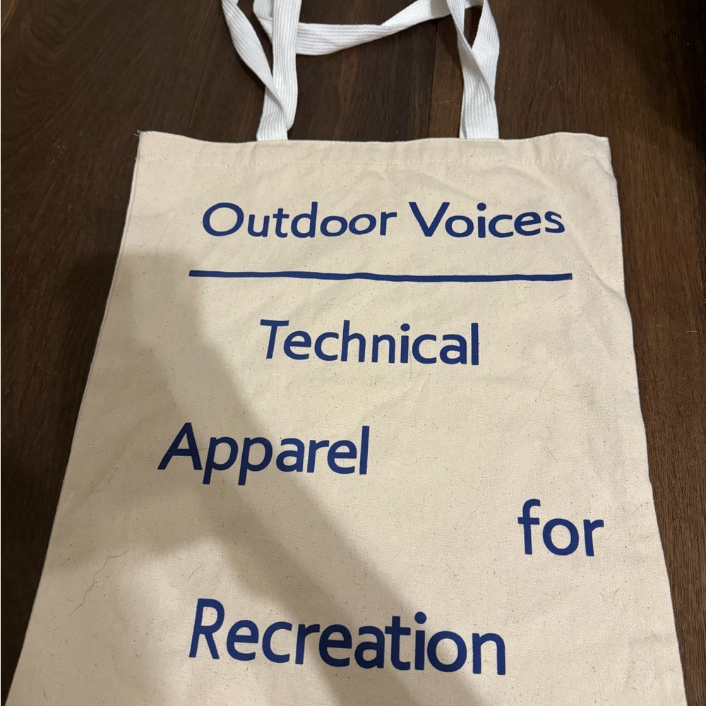 Outdoor Voices Canvas Classic Tote Bag(not sold online)